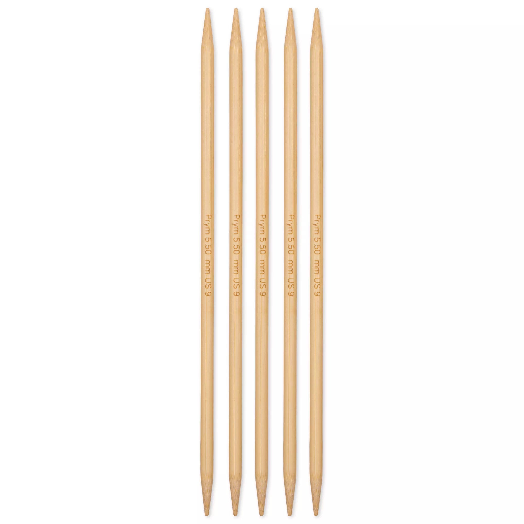 Double-pointed knitting needles, bamboo, Prym 1530