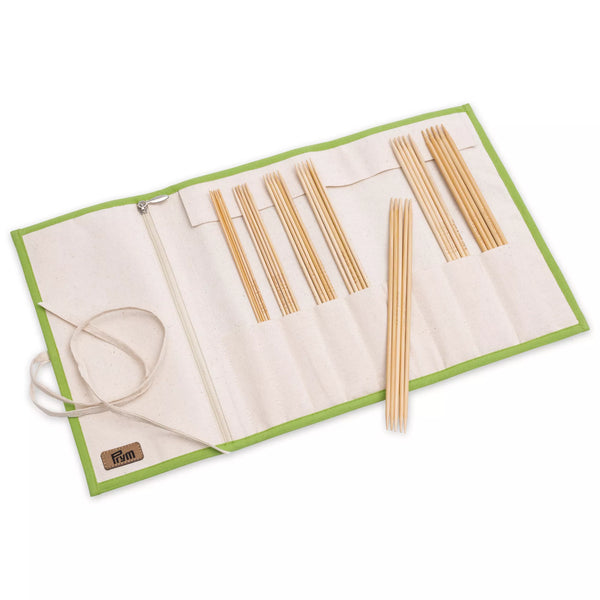 Double pointed knitting needle set, bamboo, Prym 1530, 2-4.5 mm, 20 cm