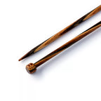 Knitting needles for jackets, natural