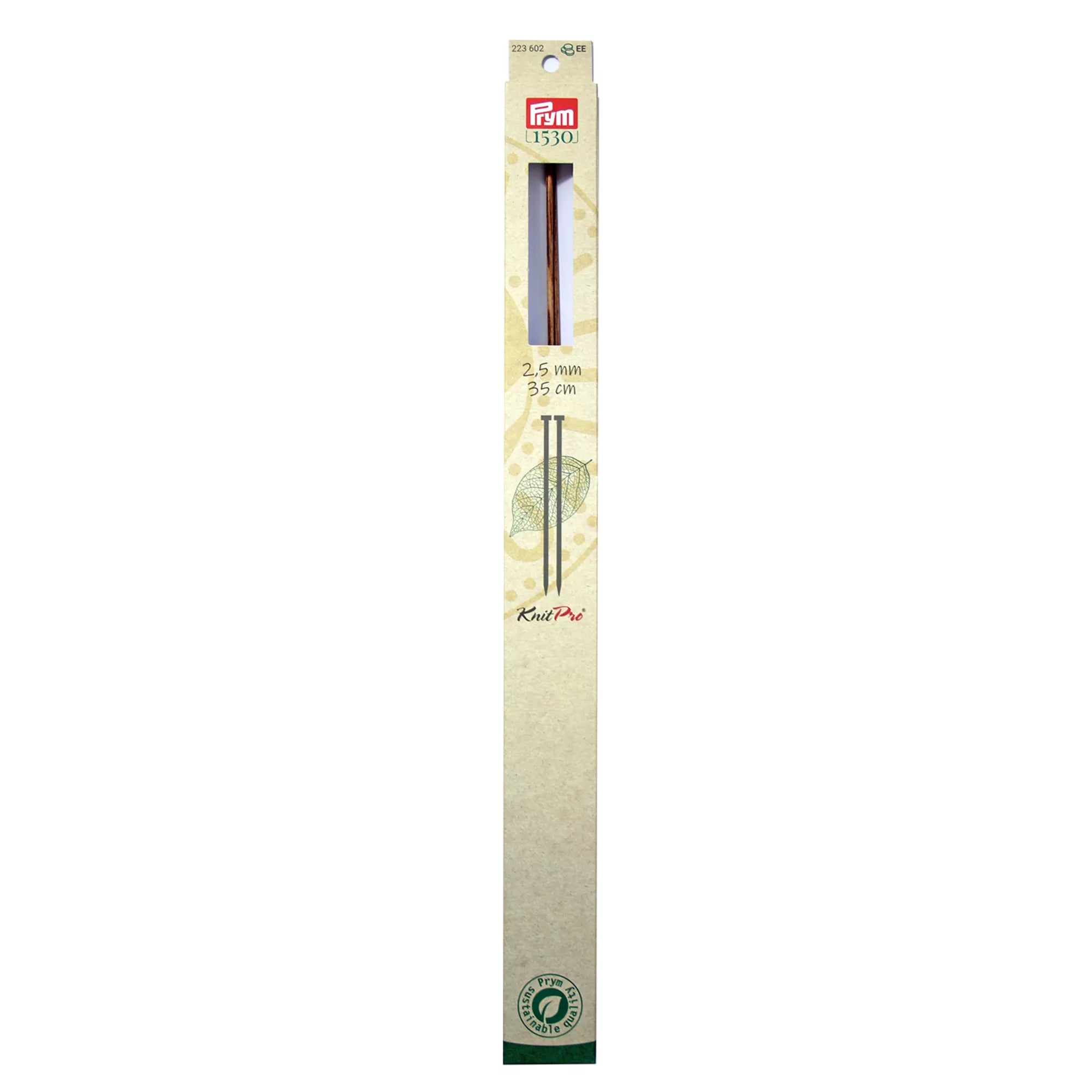 Knitting needles for jackets, natural