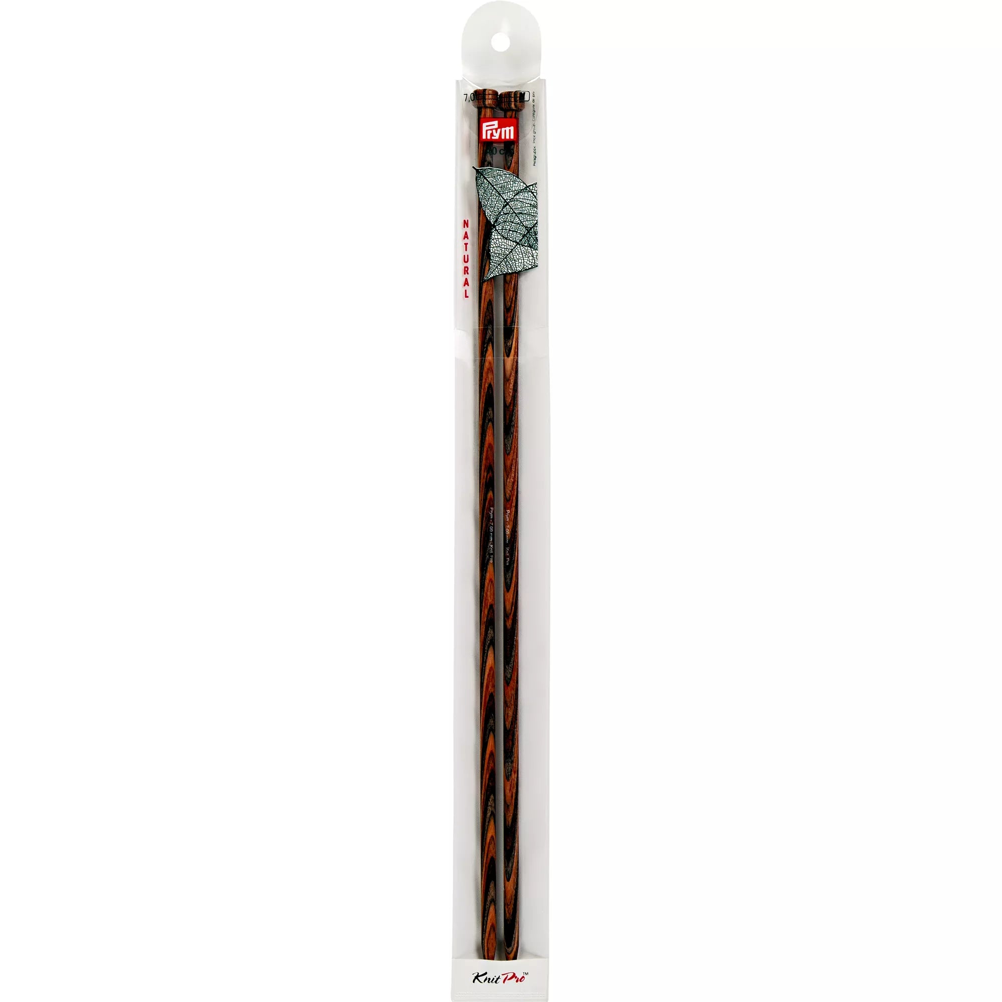 Knitting needles for jackets, natural