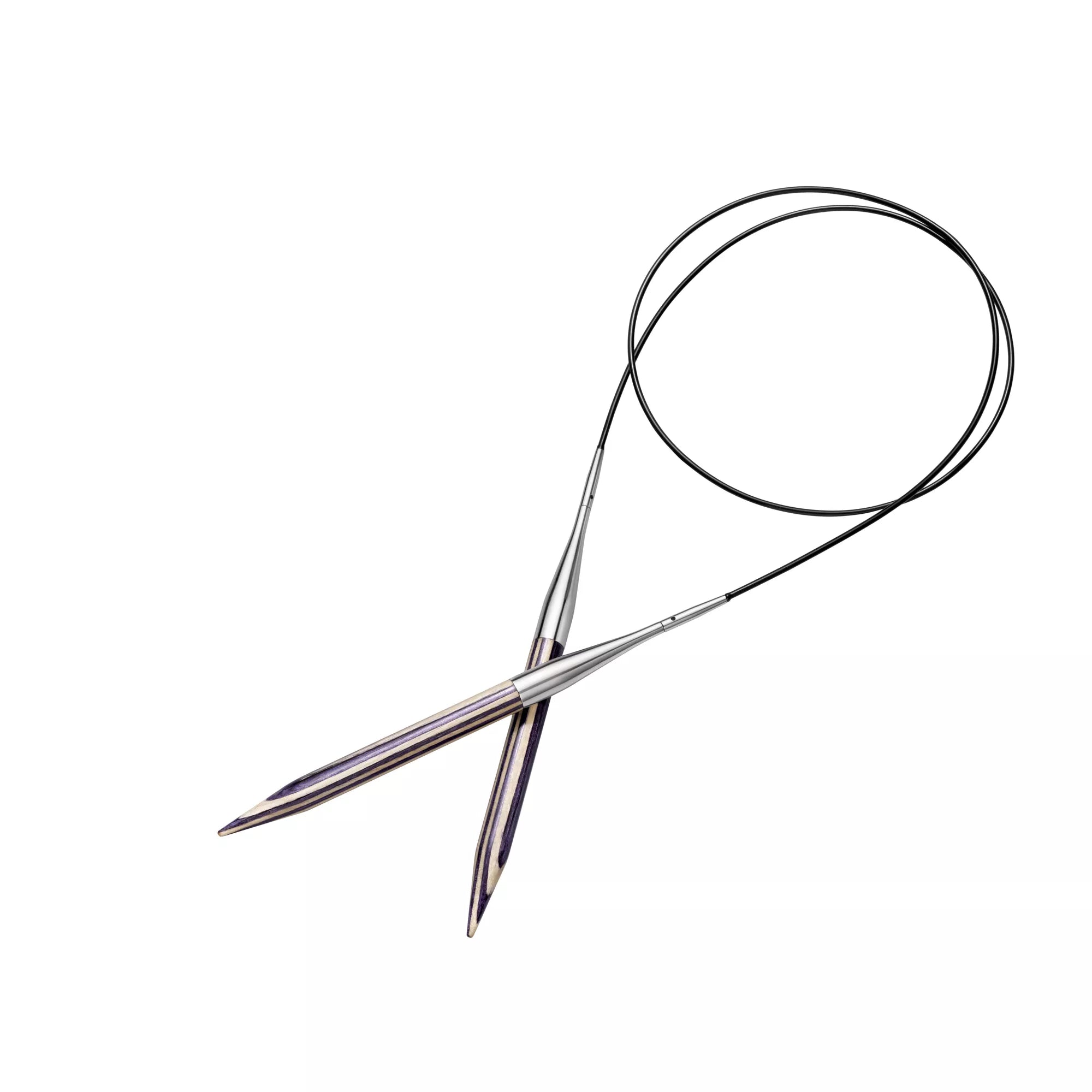 Circular Knitting Needle Set Lilac Stripes, 4-10mm