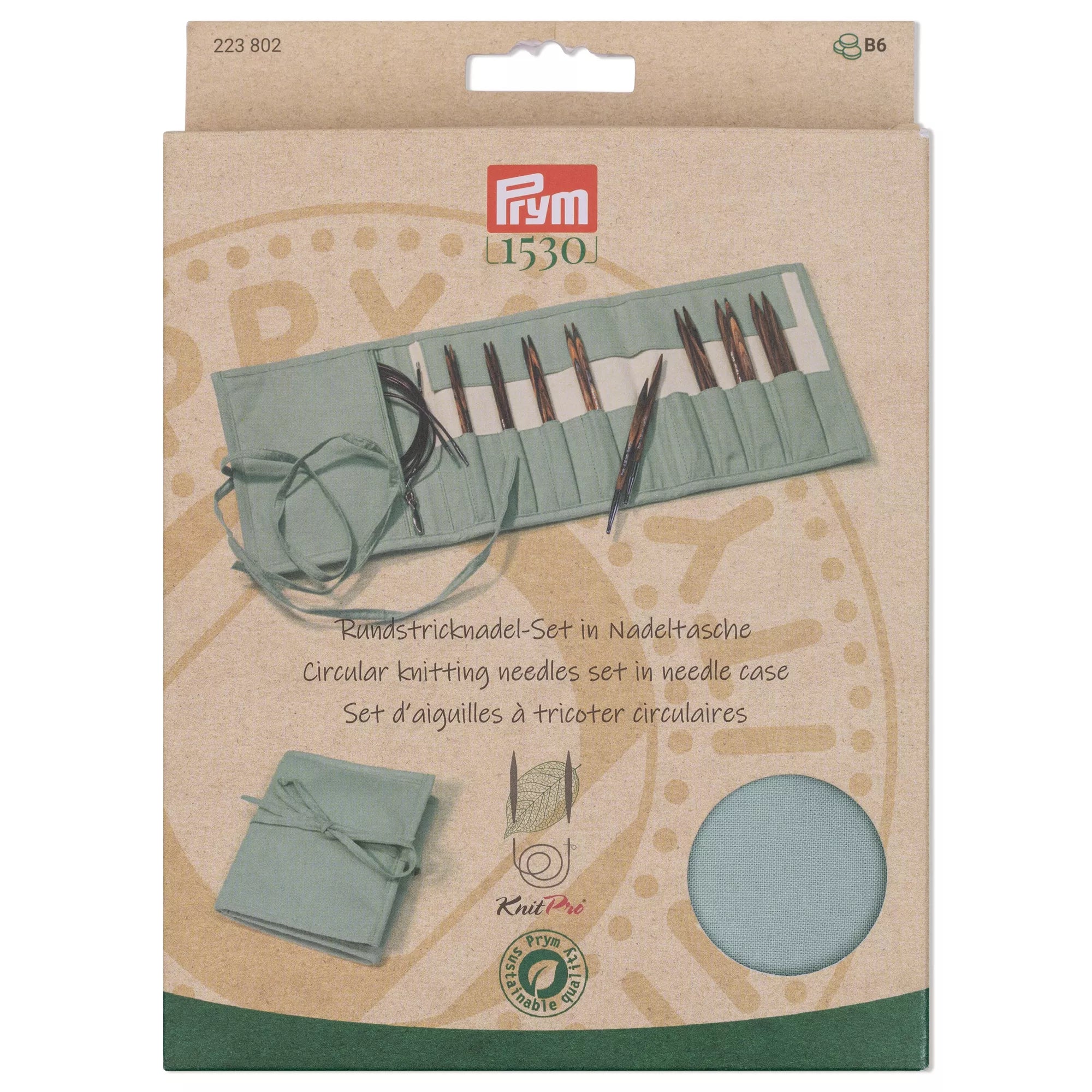Rundstricknadel Set, Natural, 3,5-8,0 mm