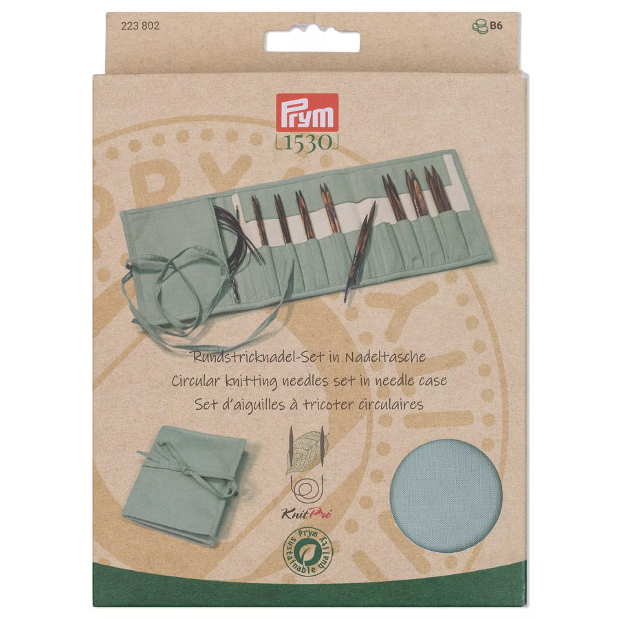 Set d'aiguilles circulaires, Natural, 3,5-8,0 mm