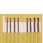 Tunisian Crochet Hooks Set, Natural, 3.5-8.0 mm