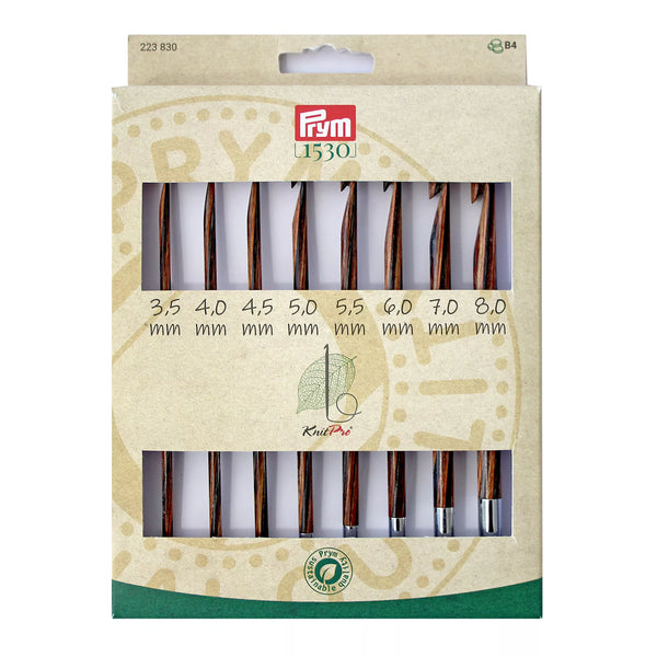 Tunisian Crochet Hook Set, Natural, 3.5-8.0mm