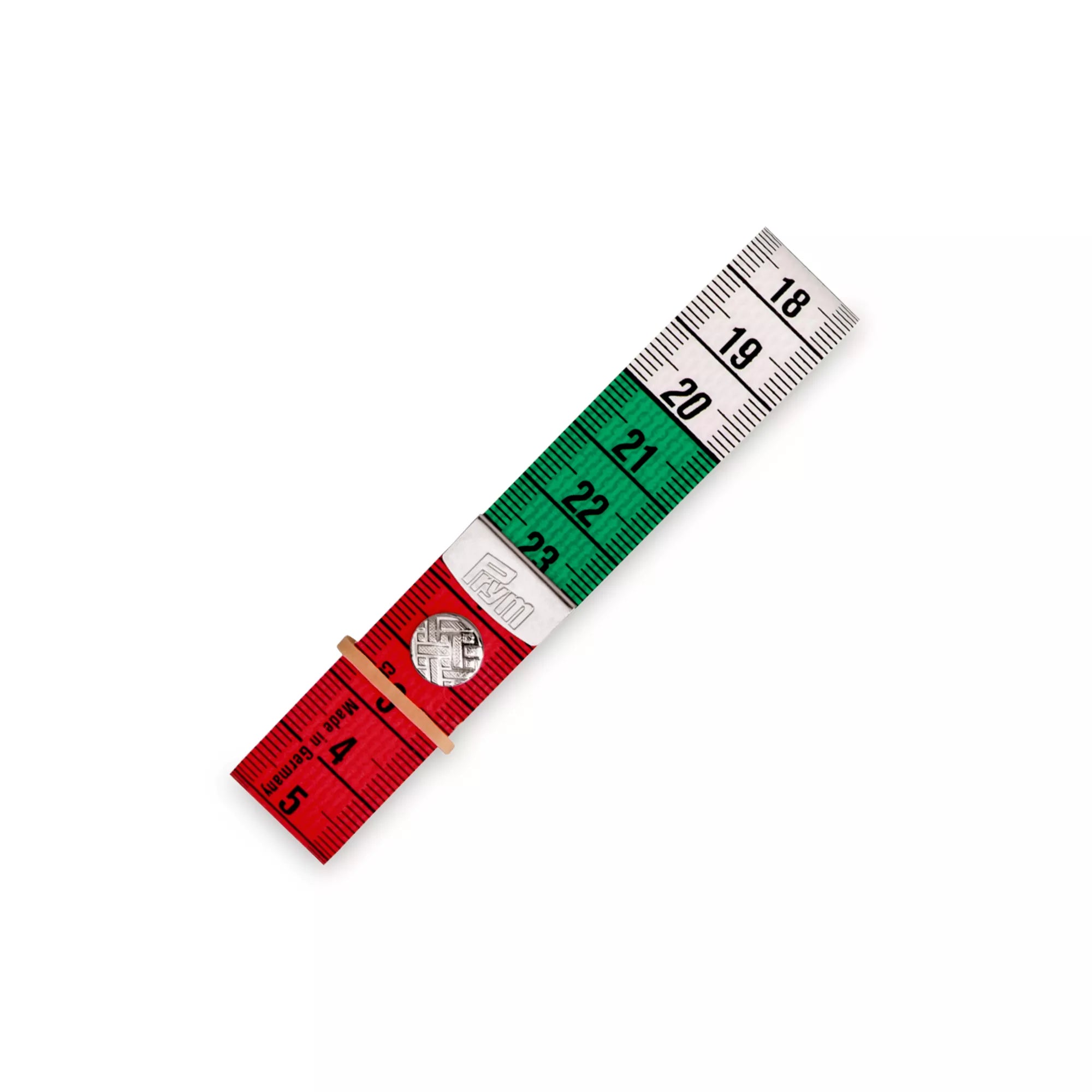Mètre ruban Color Plus avec bouton, échelle en cm et/ou en pouces