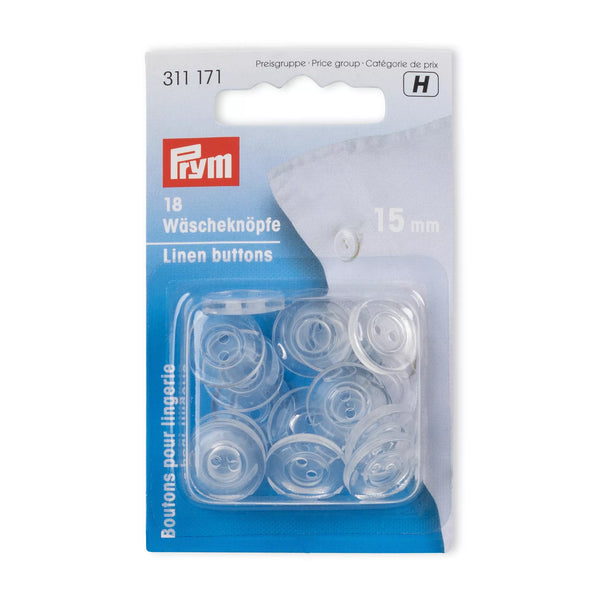 Boutons de linge, blancs et transparents