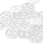 Unternähknöpfe,  transparent