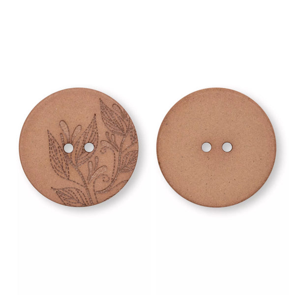 Prym 1530 2-hole buttons, recycled hemp, 28mm, light brown