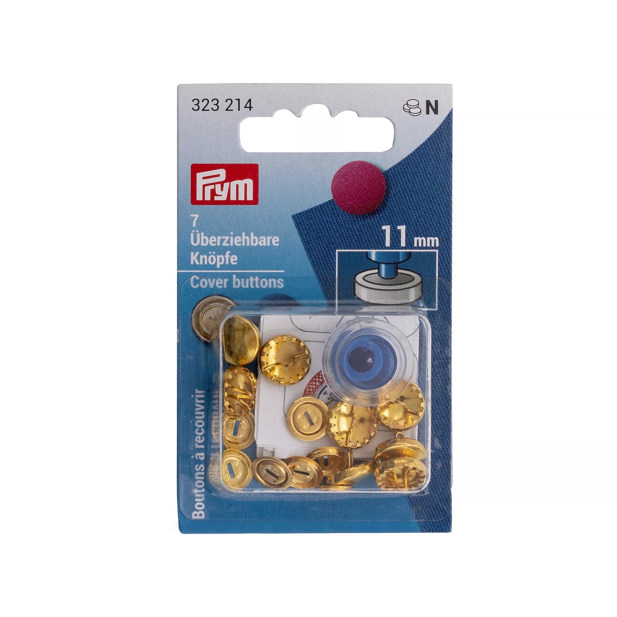 Boutons à recouvrir en métal, avec outil