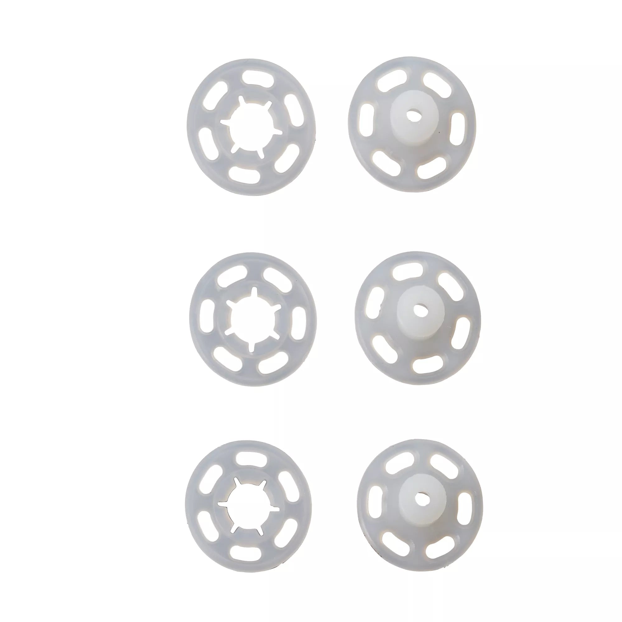 Sew-on Snap Fasteners, Plastic