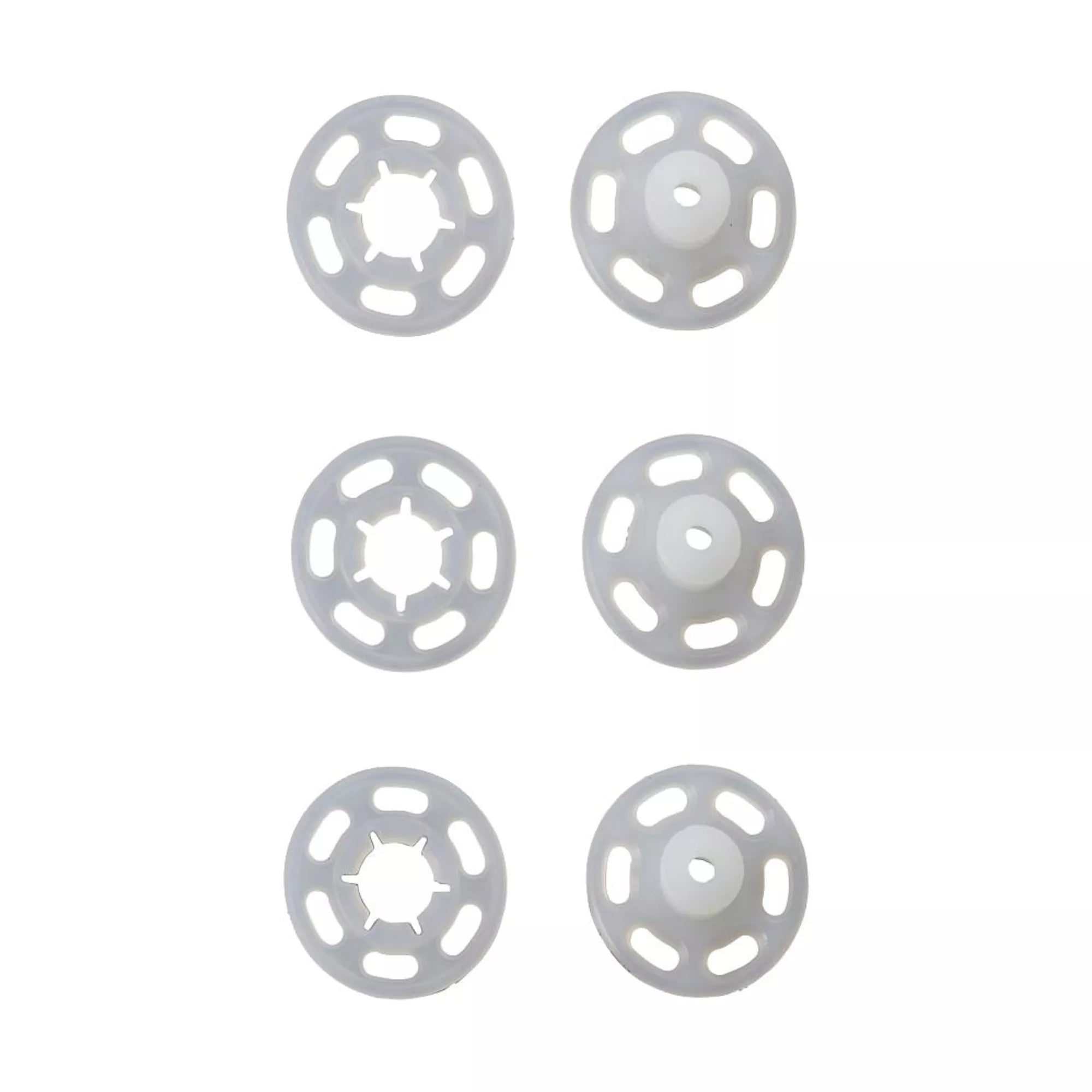 Sew-on Snap Fasteners, Plastic