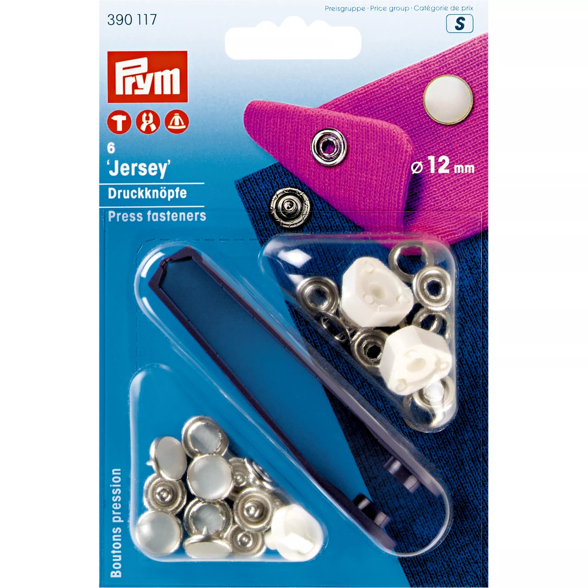 No-Sew Snap Fasteners "Jersey"
