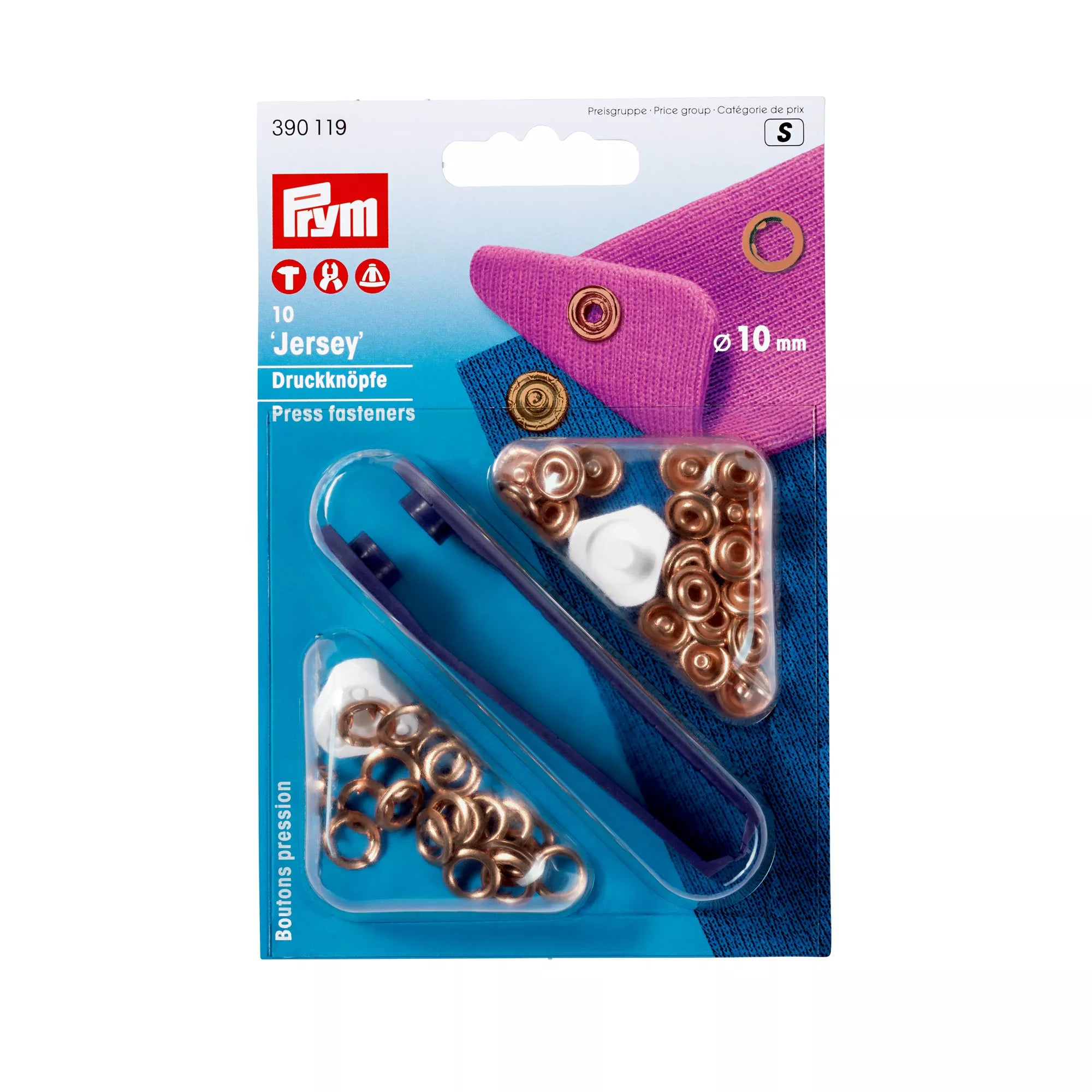 No-Sew Snap Fasteners "Jersey"