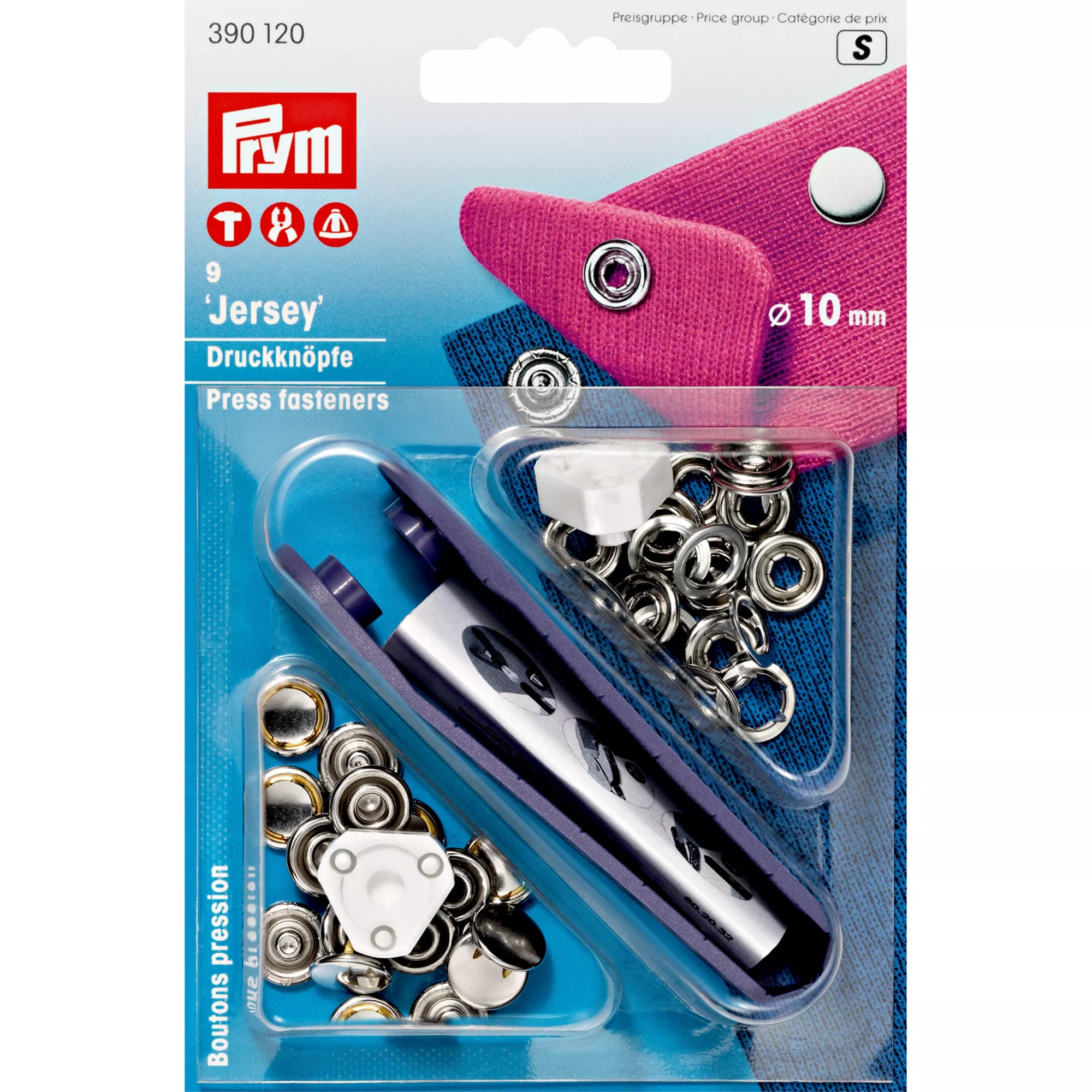 No-Sew Snap Fasteners "Jersey"