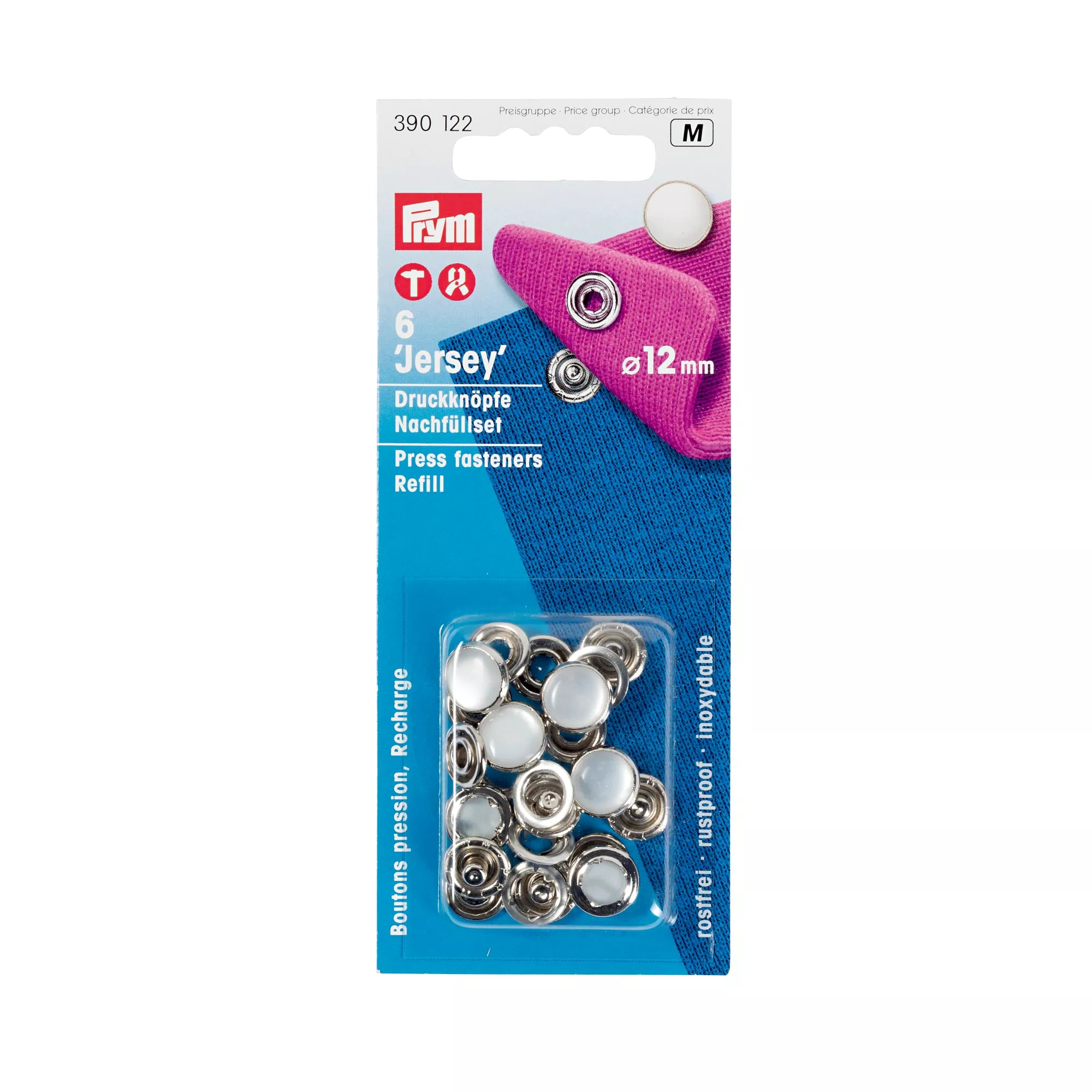 No-Sew Snap Fasteners "Jersey"