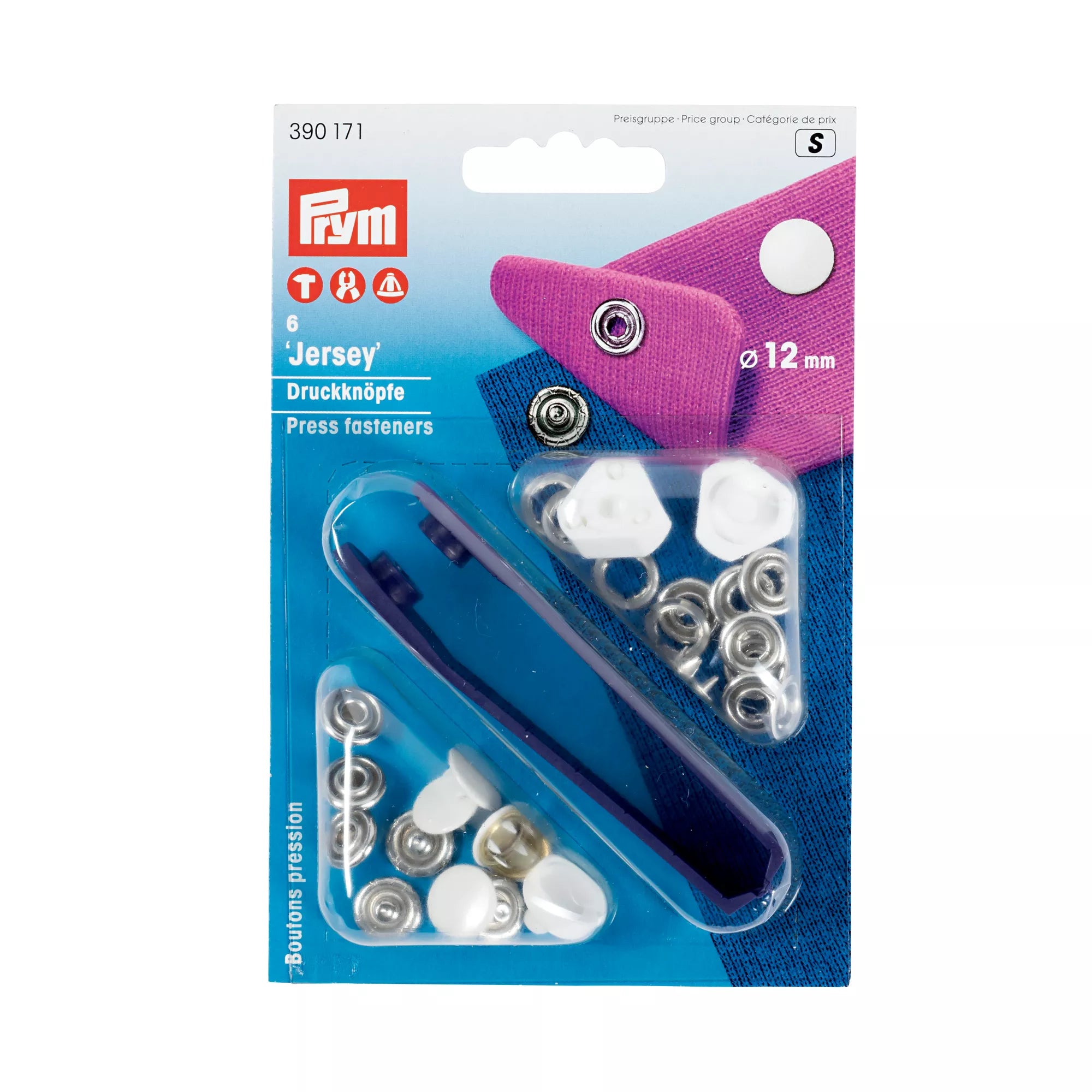 No-Sew Snap Fasteners "Jersey"