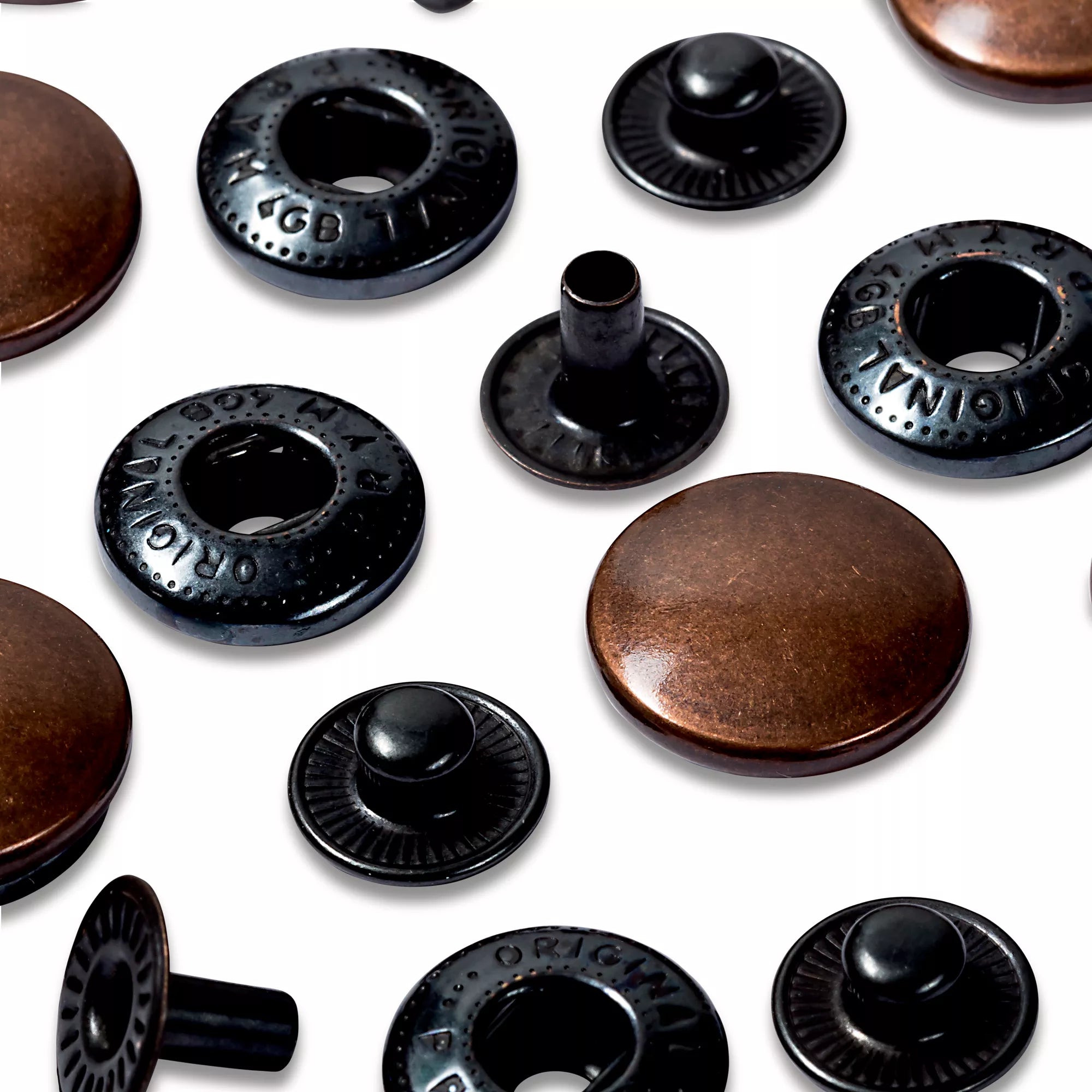 Sew-on-free snap fasteners "Anorak"