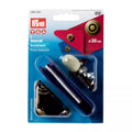 "Anorak" sew-free press fasteners, with designer cap