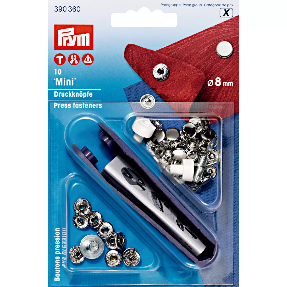 Nähfrei-Druckknöpfe "Mini"