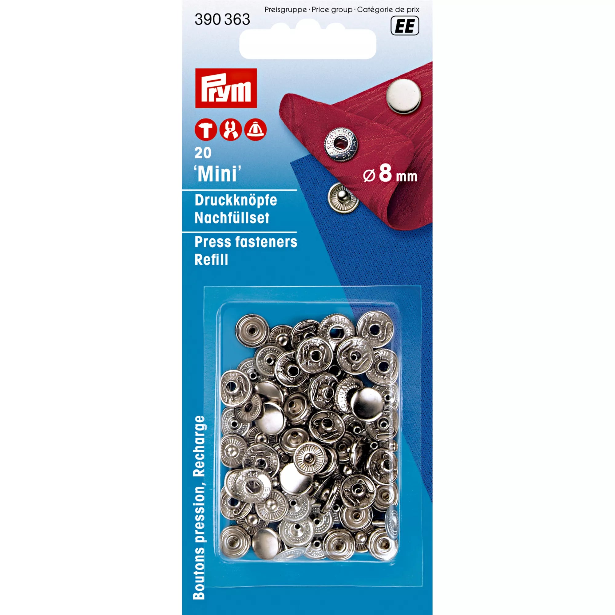 Nähfrei-Druckknöpfe "Mini"