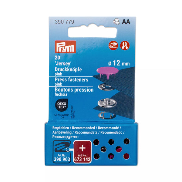 Druckknöpfe Jersey, 12 mm, verschiedene Farben