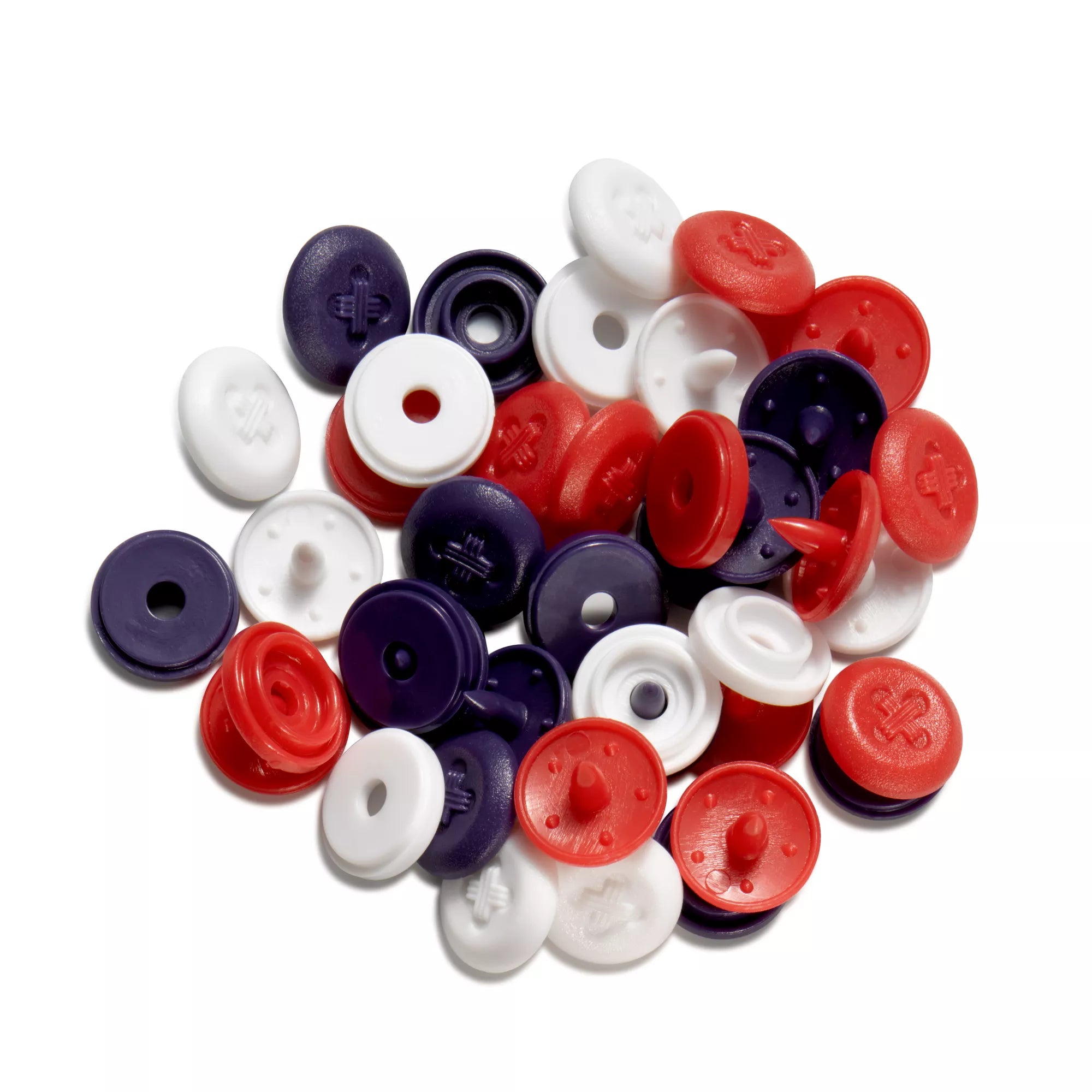 Press Stud 'Color Snaps' Mini Sew-On Look