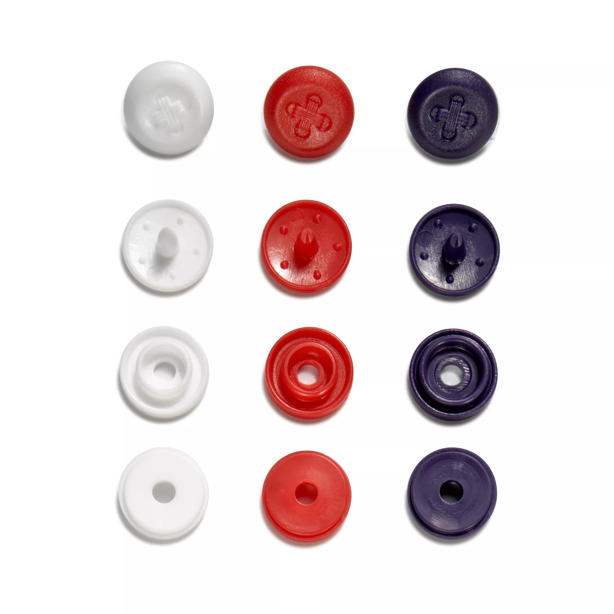 Press Stud 'Color Snaps' Mini Sew-On Look