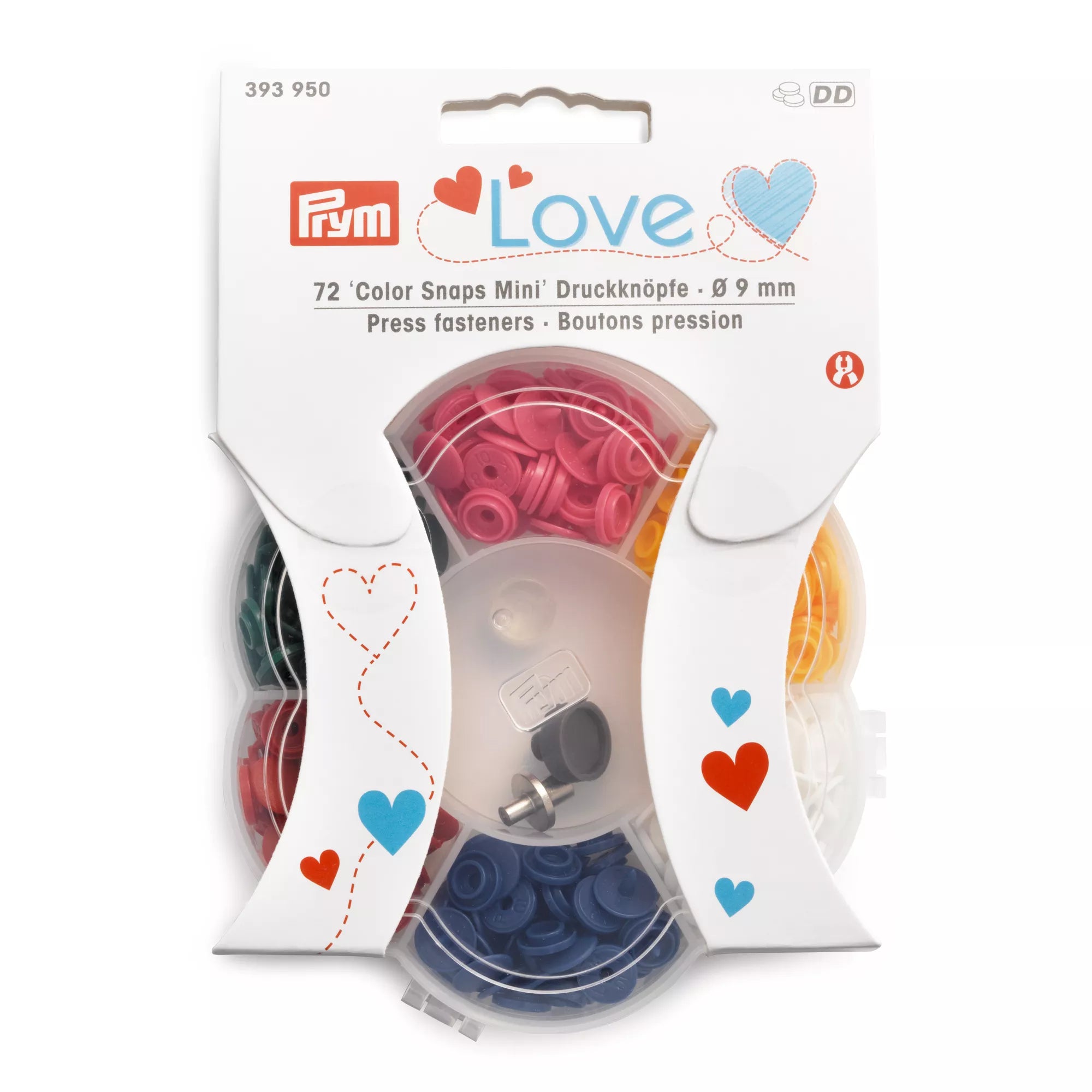 Druckknöpfe 'Color Snaps Mini' inkl. Werkzeug, Prym Love, 9mm, in 6 Farben