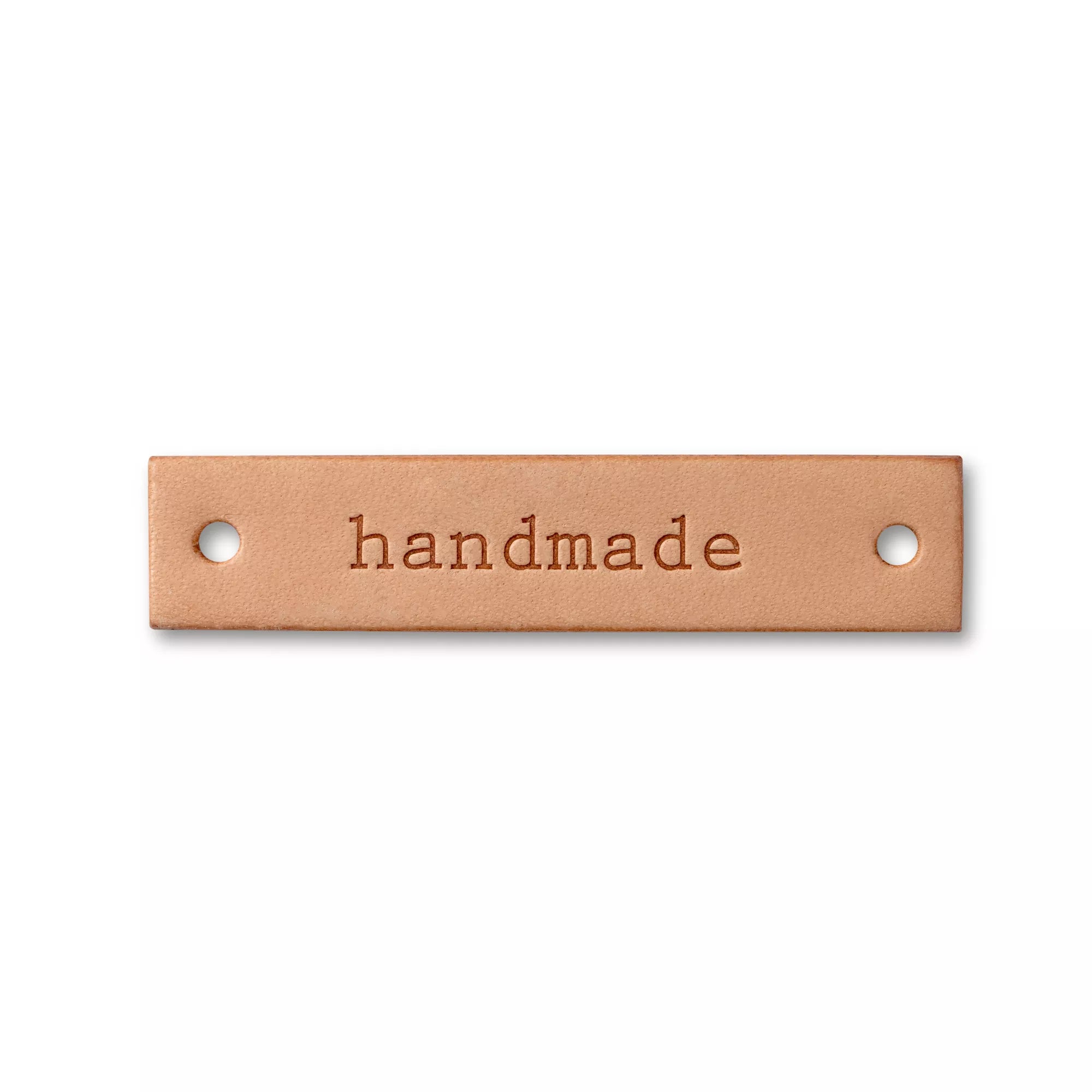 Application « handmade » étiquette rectangulaire, nature