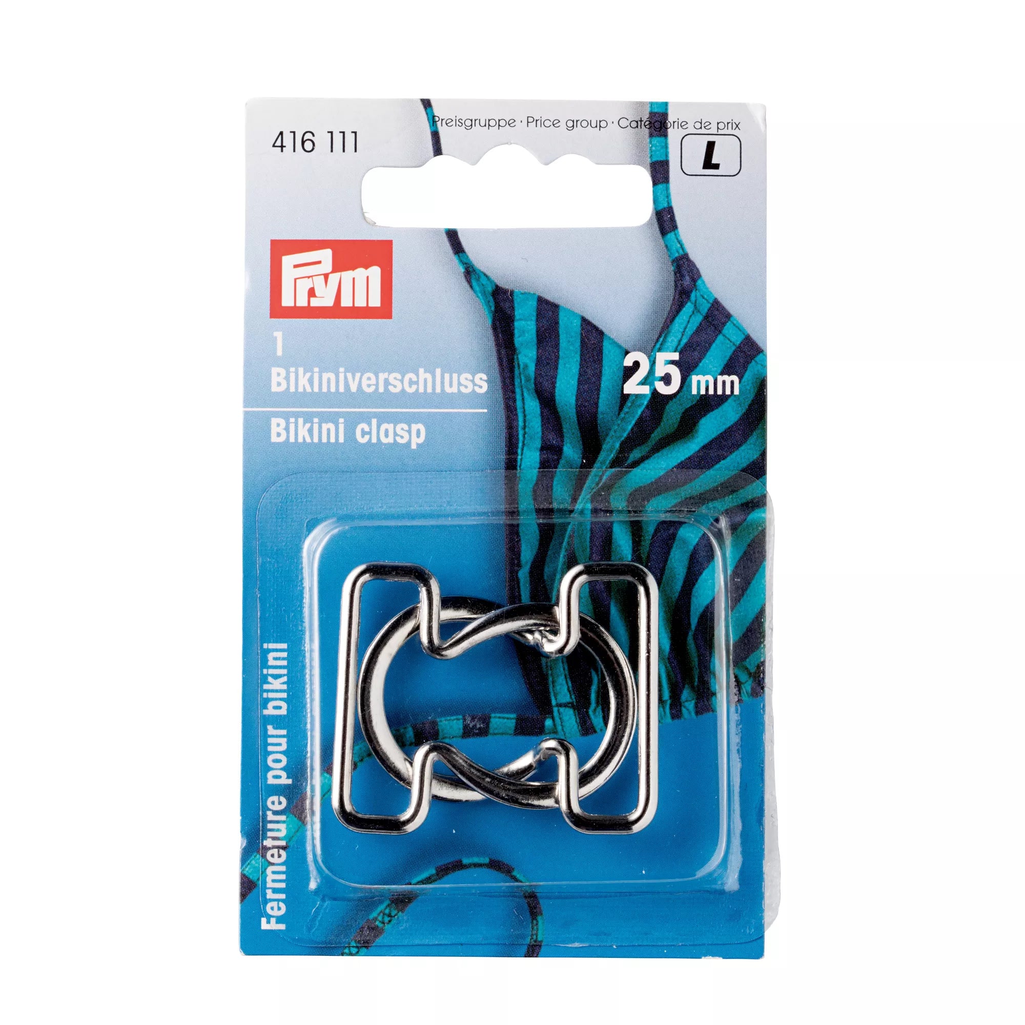 Fermetures de maillots de bain, en métal