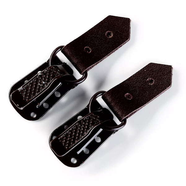 Pelzhaken-Clips, Leder