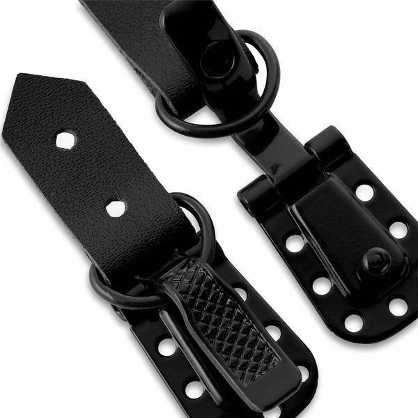 Pelzhaken-Clips, Leder
