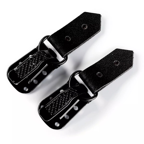 Pelzhaken-Clips, Leder