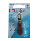 Fashion-Zipper, Lederimitat mit Niete
