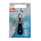 Fashion zipper, imitation leather with rivet
