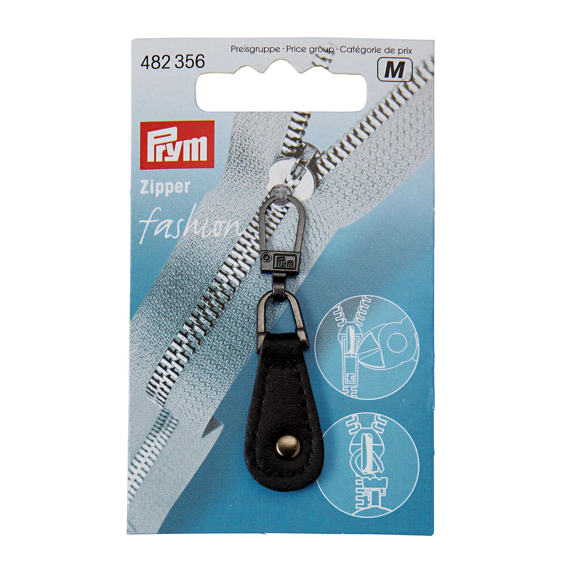 Fashion zipper, imitation leather with rivet