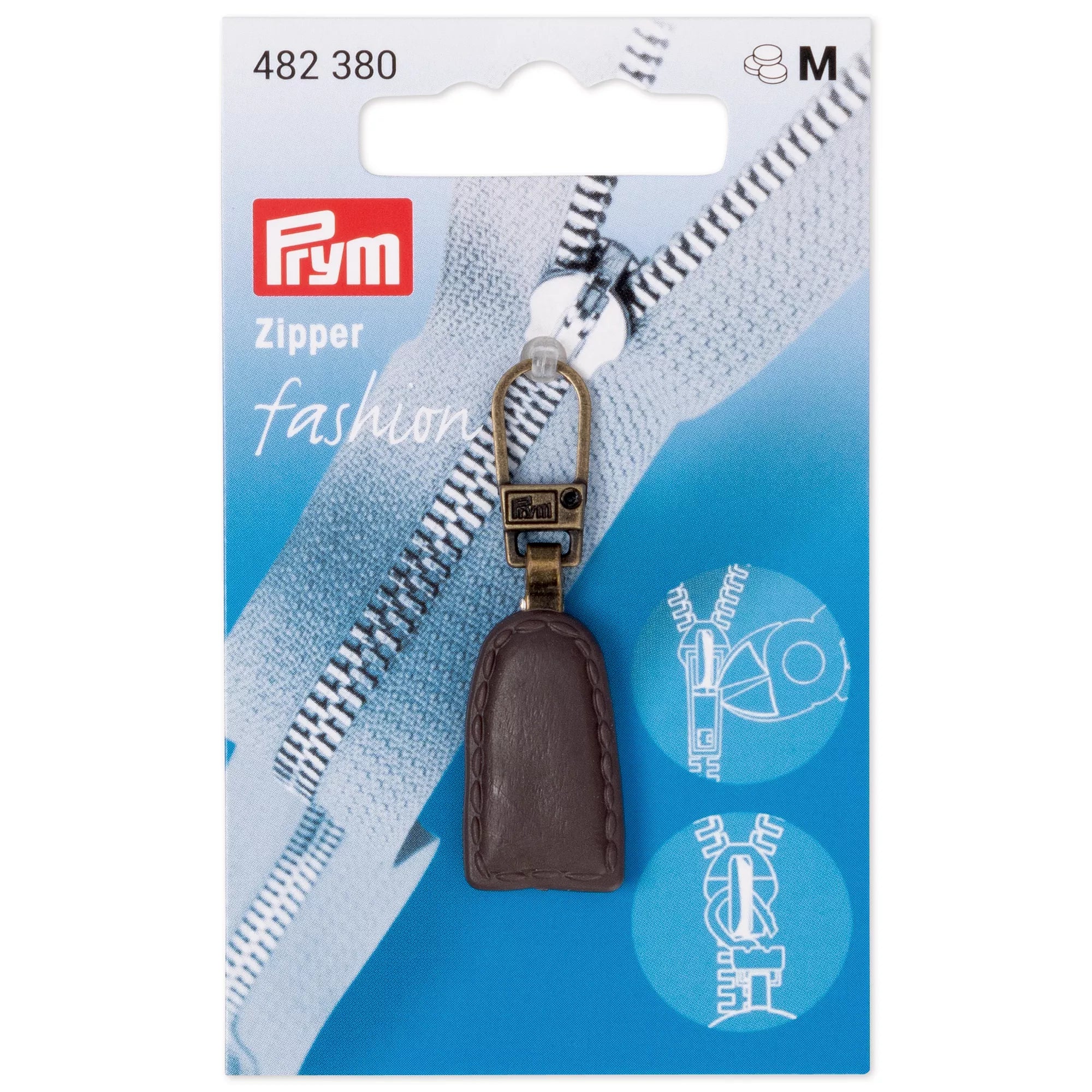 Fashion-Zipper, Lederlook