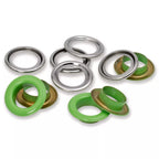 Œillets avec rondelles, en 11 couleurs