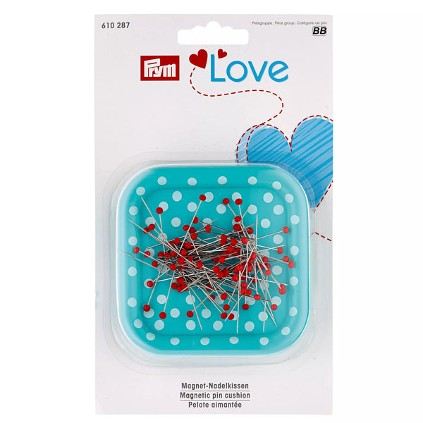 Magnetnadelkissen "Prym Love" mit Glaskopfstecknadeln