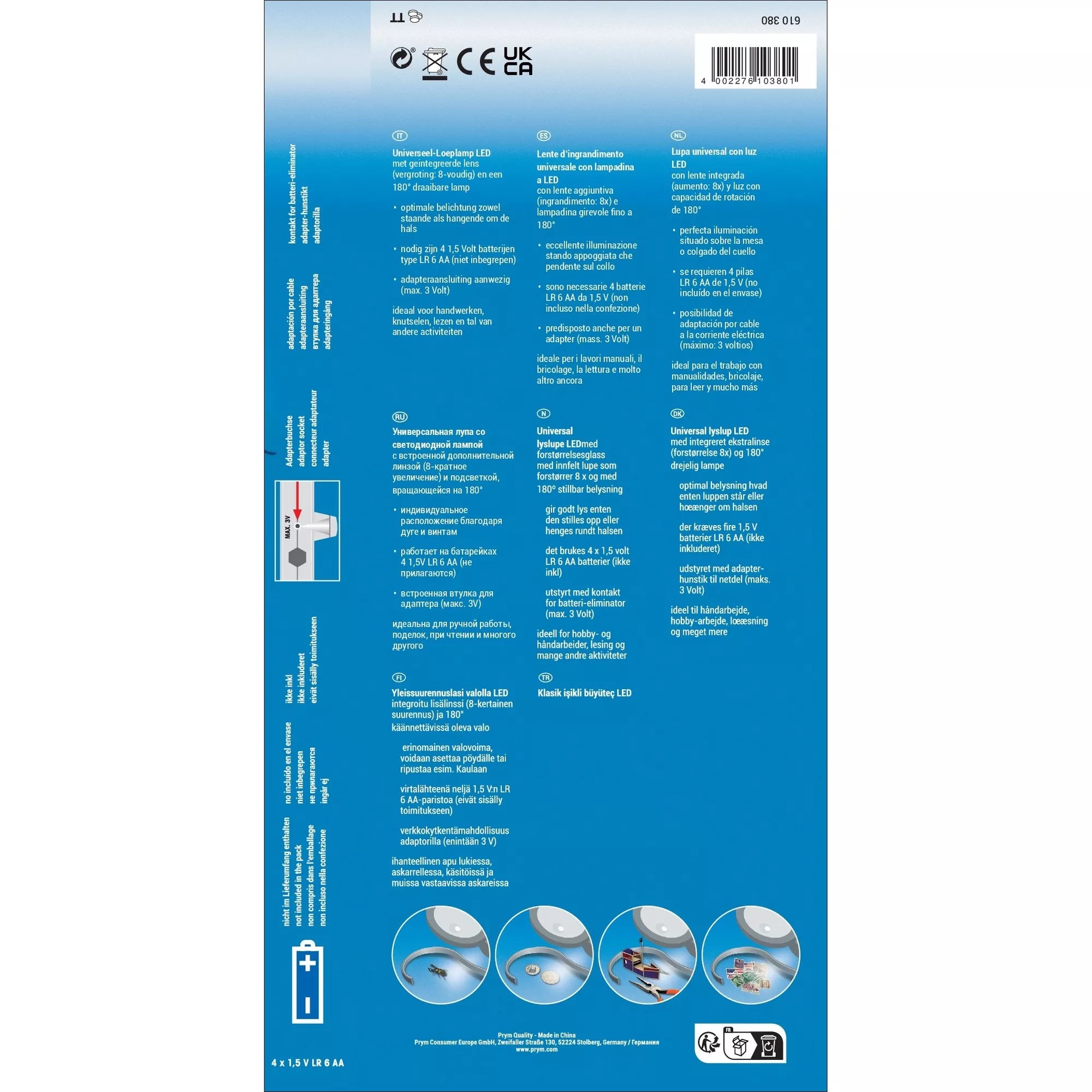 Loupe lumineuse universelle LED