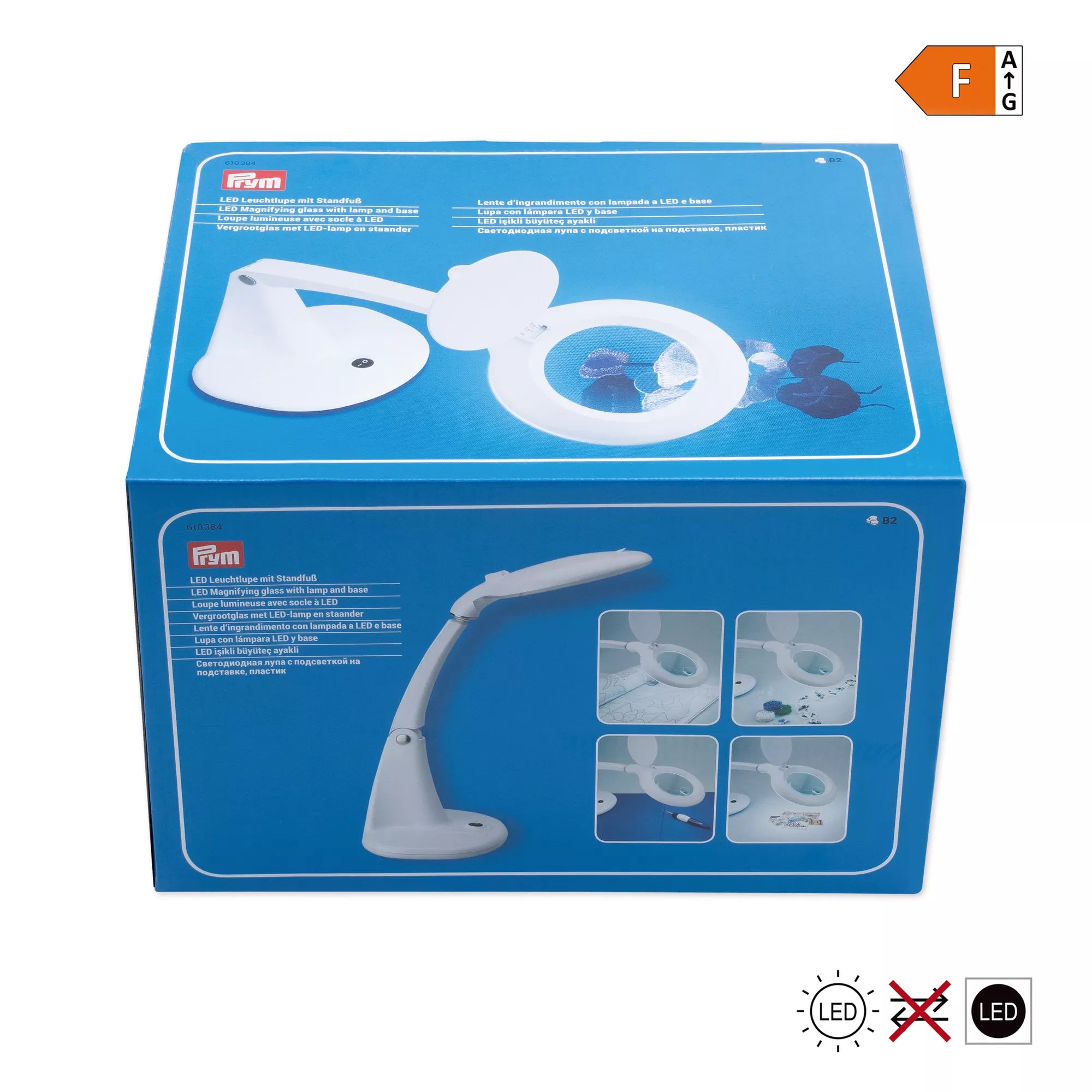 Loupe LED lumineuse avec support