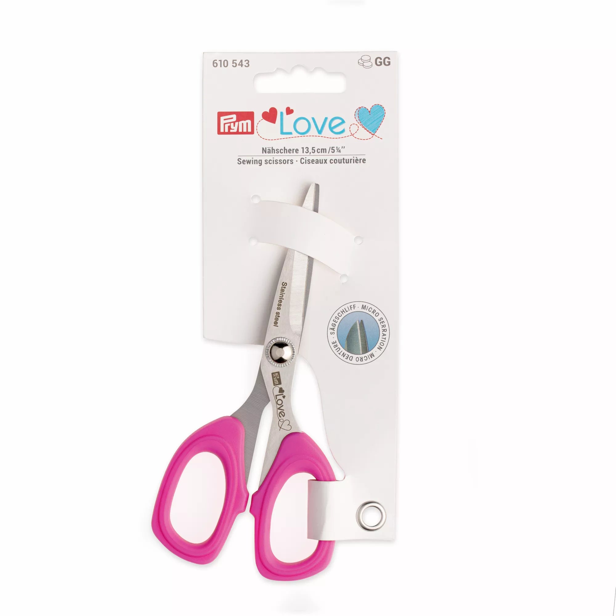 Ciseaux de couture micro-dentés, Prym Love