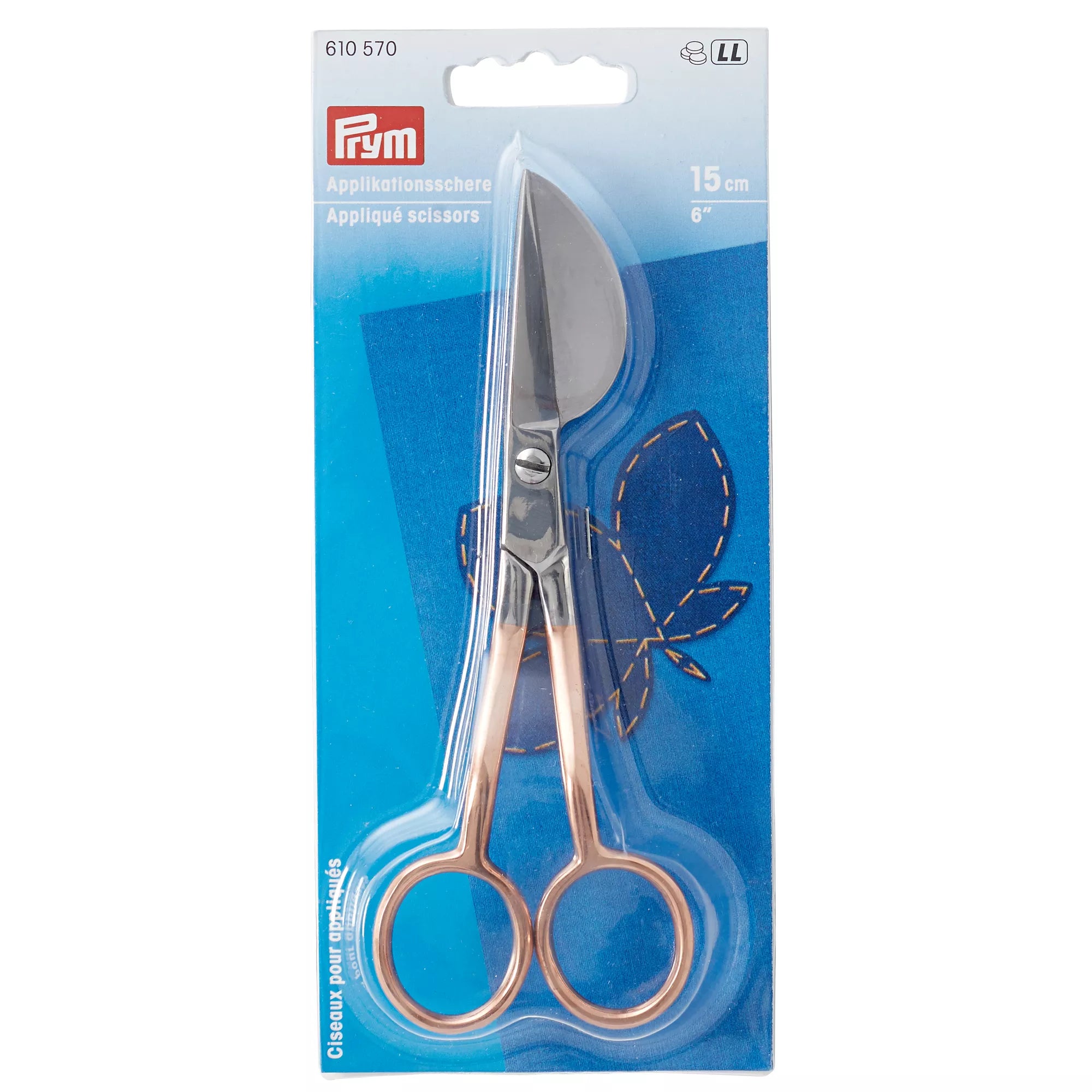Appliqué scissors 15 cm rose gold