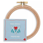 Embroidery Hoop, Beech, Prym Love, 10 cm, beige