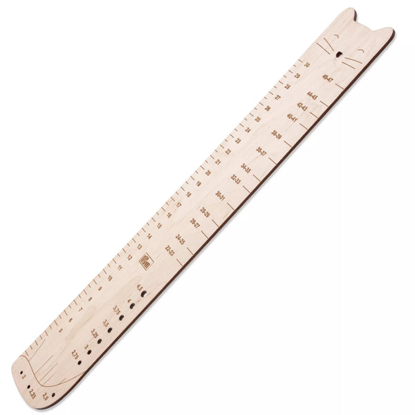 Sock ruler, birchwood