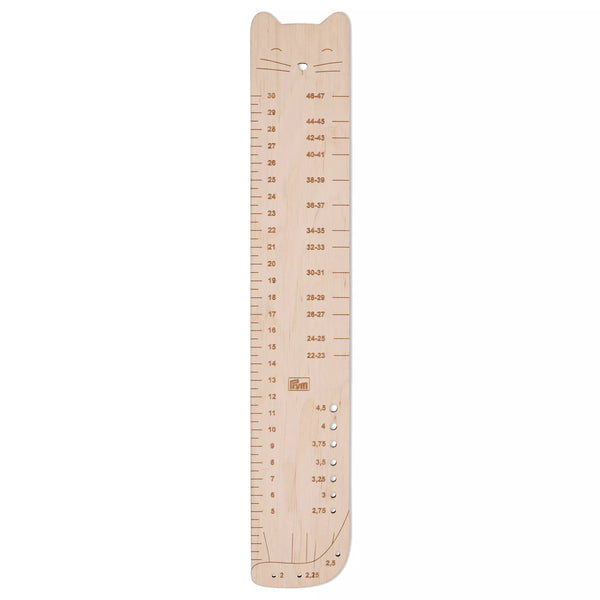 Sock ruler, birchwood