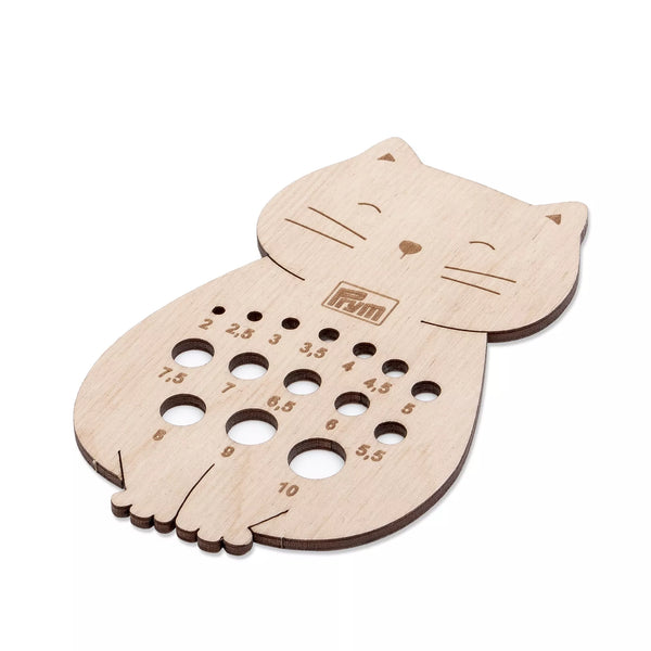 Needle Gauge for Knitting Needles, Birchwood