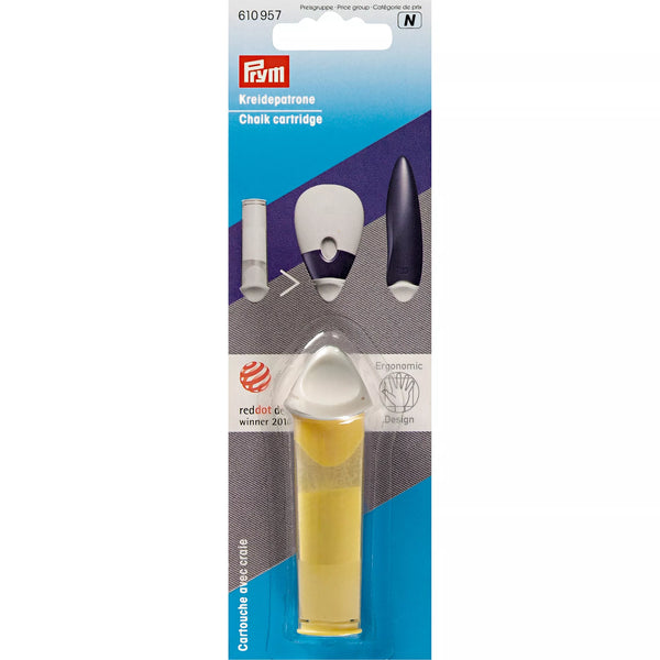 Cartouche de craie, prym.ergonomics, jaune ou blanc